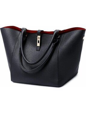 Spacious Women's Work Tote Bag - Stylish Big Bucket Handbag for Everyday Use